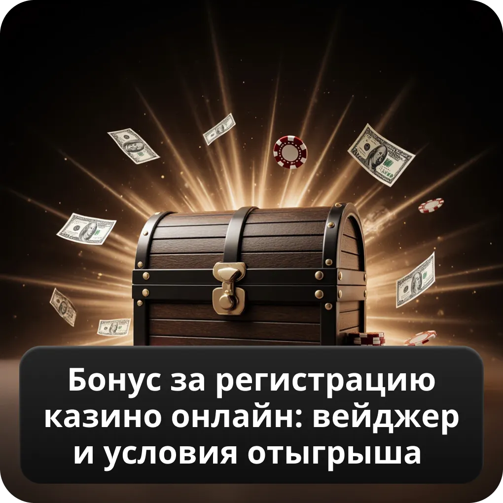 Бонус за регистрацию казино онлайн: вейджер и условия отыгрыша
